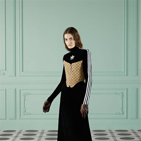 gucci adidas corset|Gucci bodysuit for women.